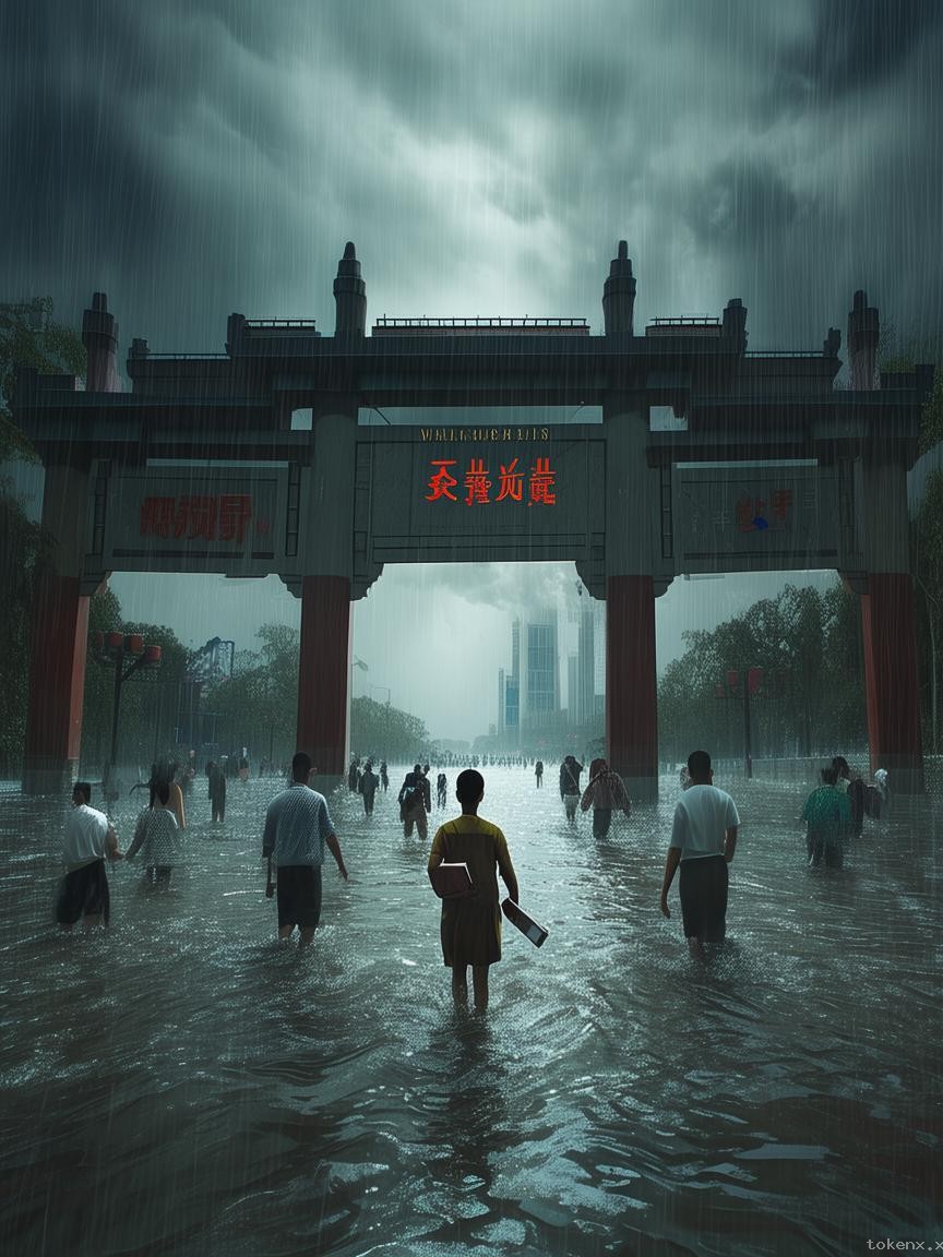 5月22日武汉暴雨警报解析：武大校门被淹，出行指南